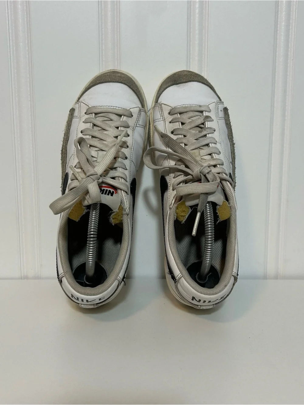 Nike blazer low 77 platform white black